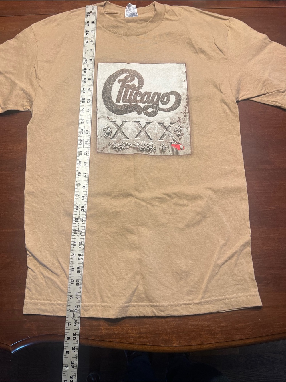 Vintage Chicago Band XXX U.S. Tour 2006 Graphic T-Shirt Tan Concert Tee